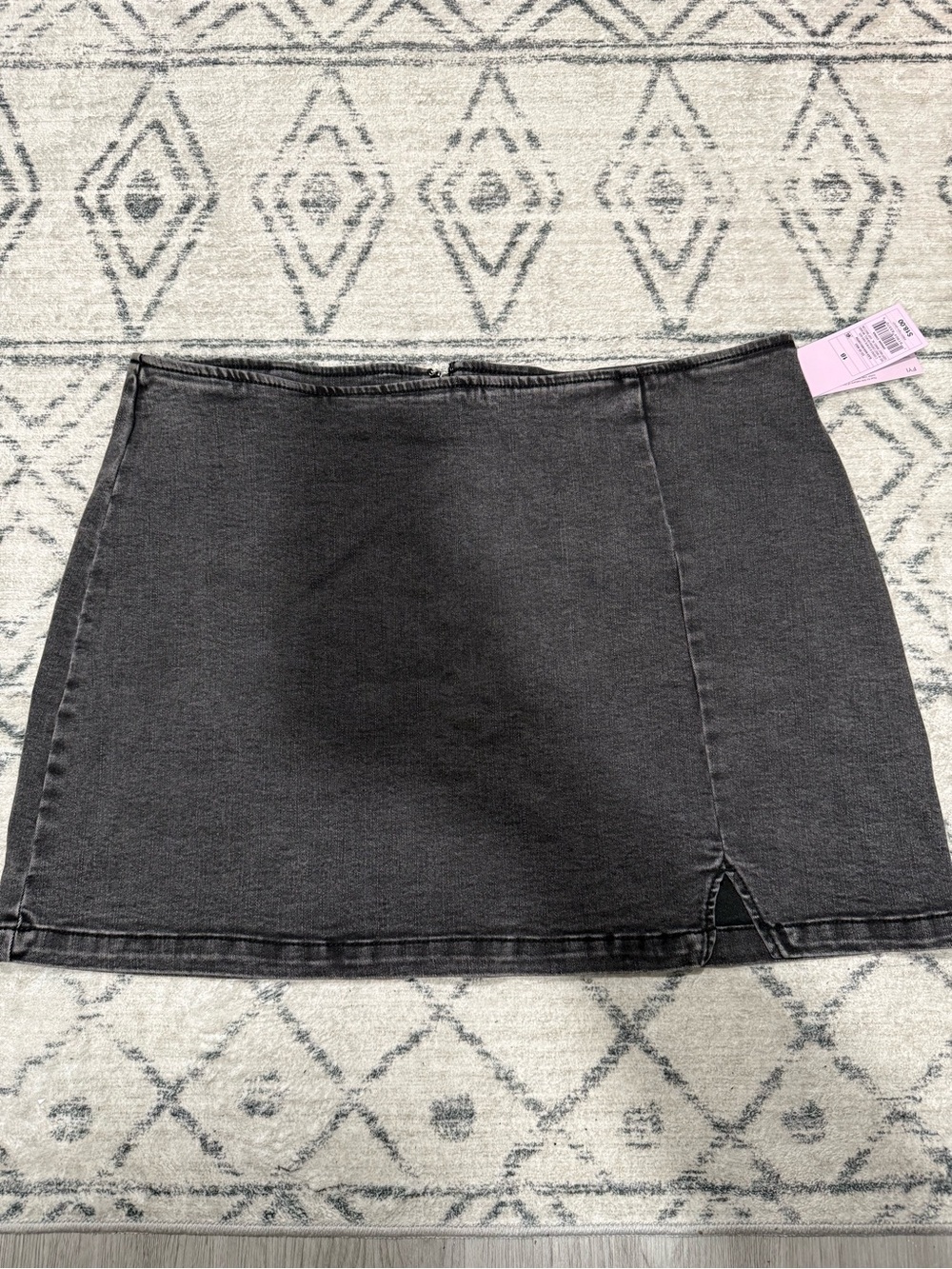 Women’s Charcoal Denim Mini Skirt - Unbranded